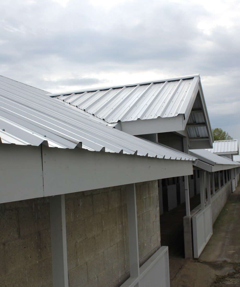 Installing Our Premium Rib Roofing